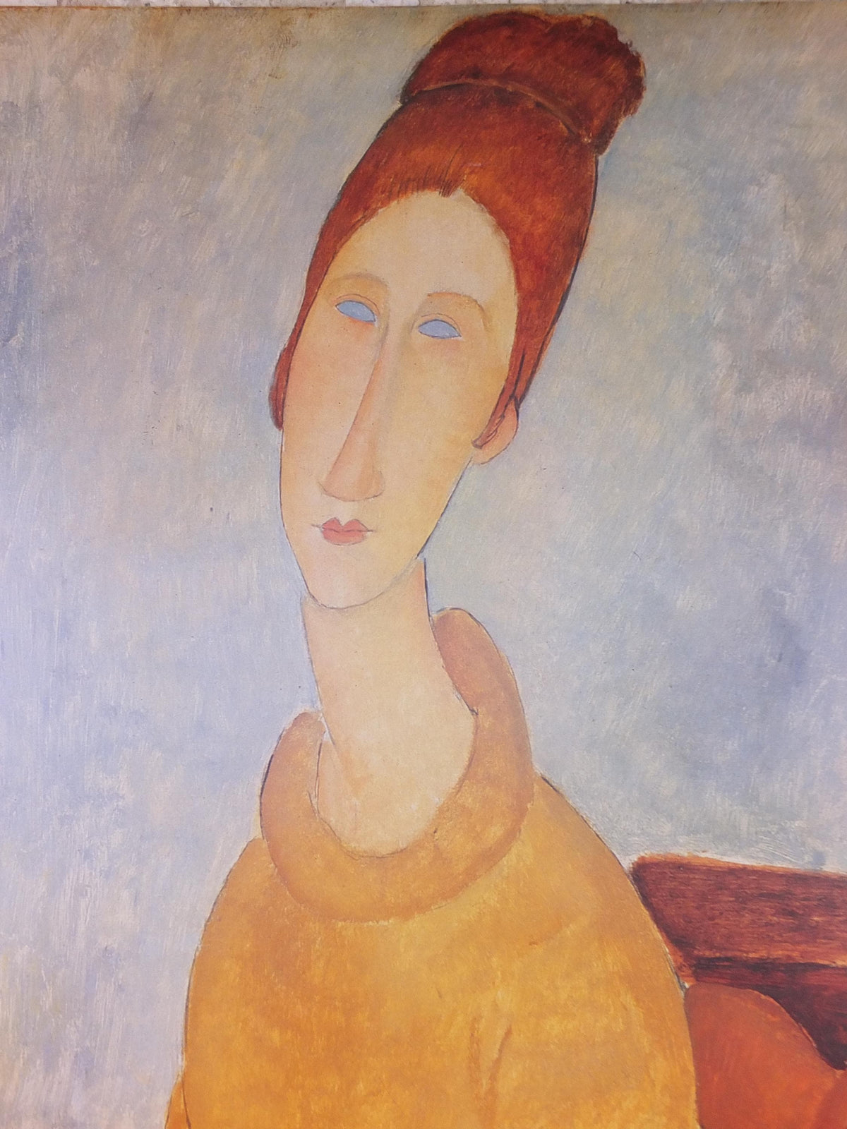 1992 Amedeo Modigliani Poster, Le Sweater Jaune 1918 1919, Guggenheim, Surrealism, Expressionism, artist gallery exhibition, wall art decor