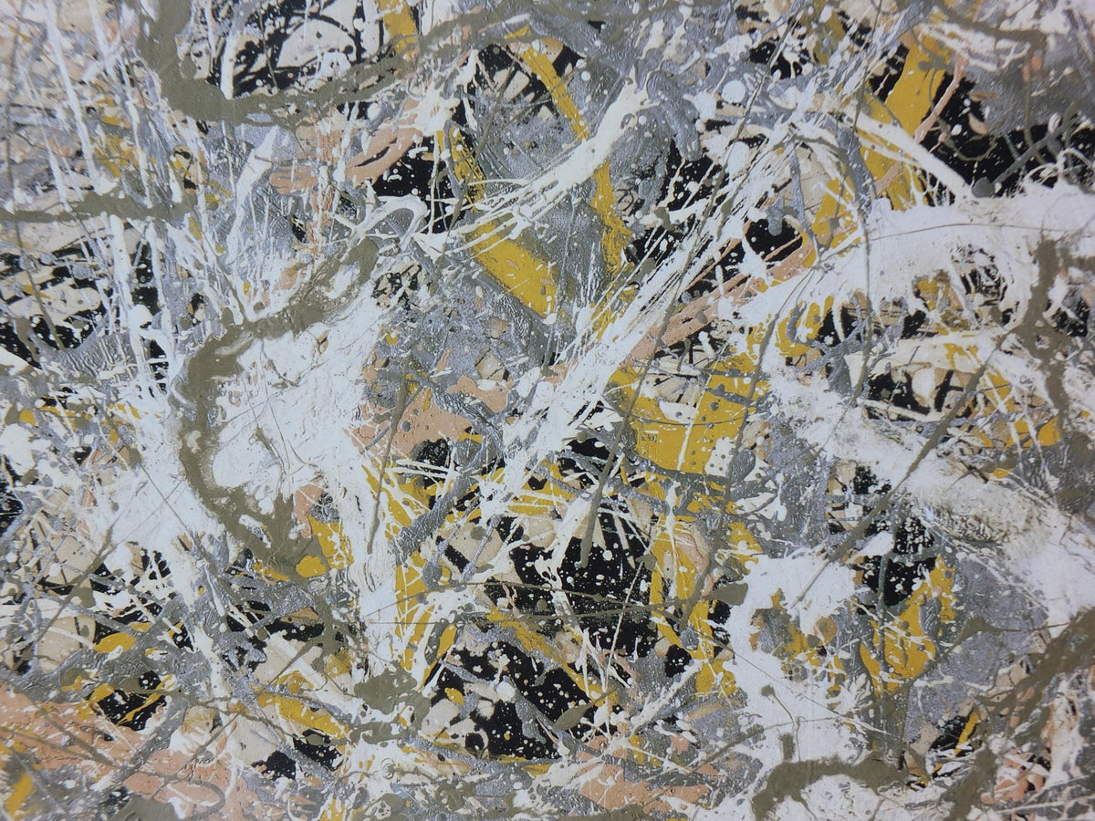 1999 Jackson Pollock Poster, Number 27 1950, #27, Whitney Museum, abstract expressionism, gallery exhibition, wall art decor