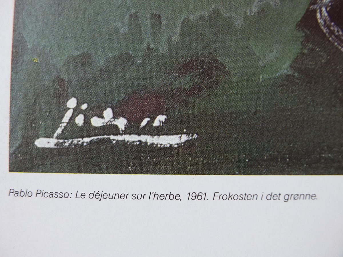 1988 Pablo Picasso Poster, Lunch on the Grass 1961, Louisiana Copenhagen, Le déjeuner sur l'herbe, artist gallery exhibition, wall art decor