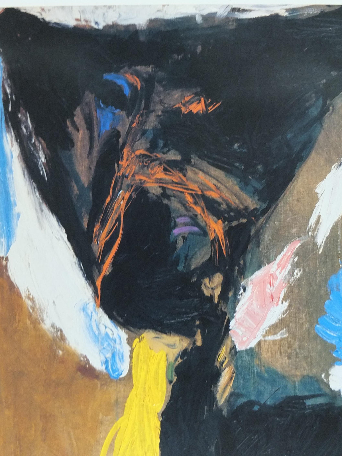 1995 Asger Jorn Poster, Happy Wrath 1972, Lukkelig harme, Cobra Group, avant-garde movement artist gallery exhibition, wall art decor