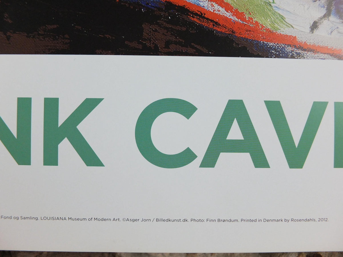 2012 Asger Jorn Poster, Pink Caviar, Something stays behind 1963, Nogle bliver tilbage, Cobra Group, gallery exhibition wall art decor