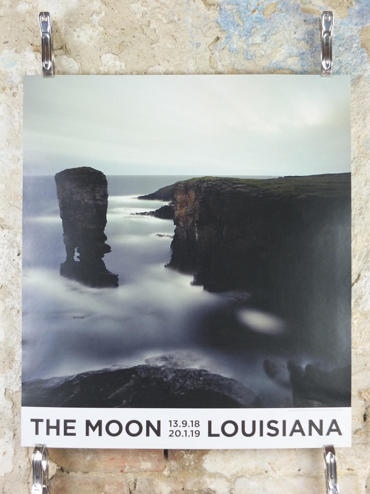 2018 Darren Almond Poster, The Moon, Full Moon, Fullmoon@Yesnaby 2007, Louisiana Museum of Modern Art, photography, retro wall art decor