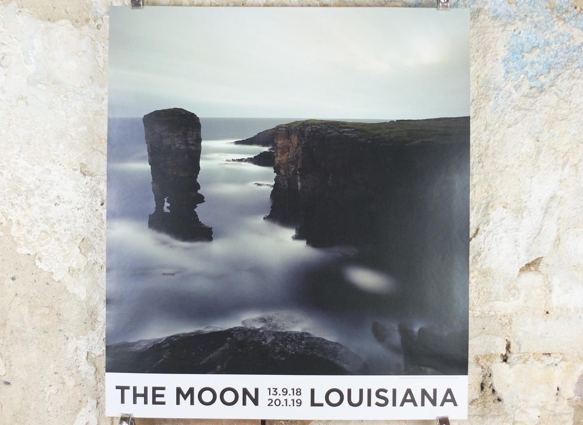 2018 Darren Almond Poster, The Moon, Full Moon, Fullmoon@Yesnaby 2007, Louisiana Museum of Modern Art, photography, retro wall art decor