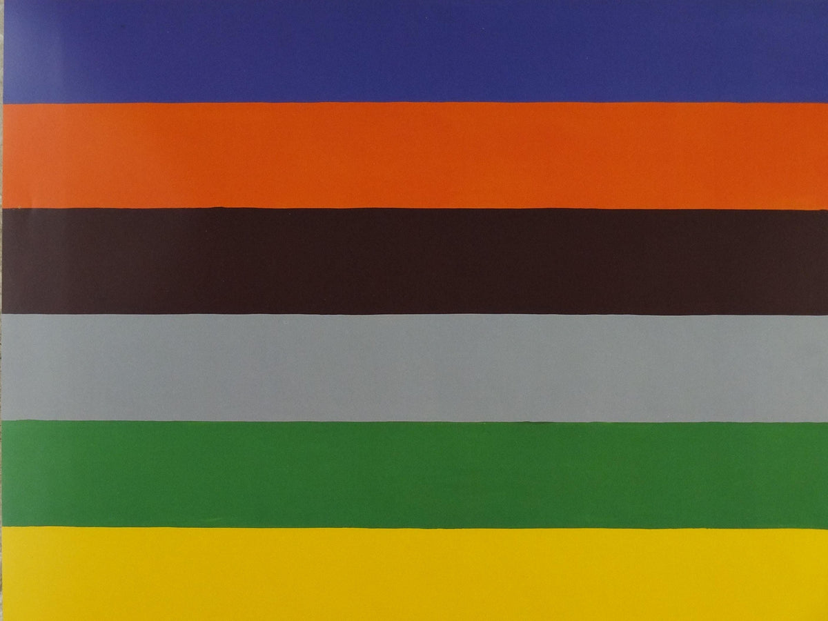 2012 Poul Gernes Poster, Pink Caviar, Lottery Stripes, Untitled, Eks-Skolen pop art, gallery exhibition wall art decor