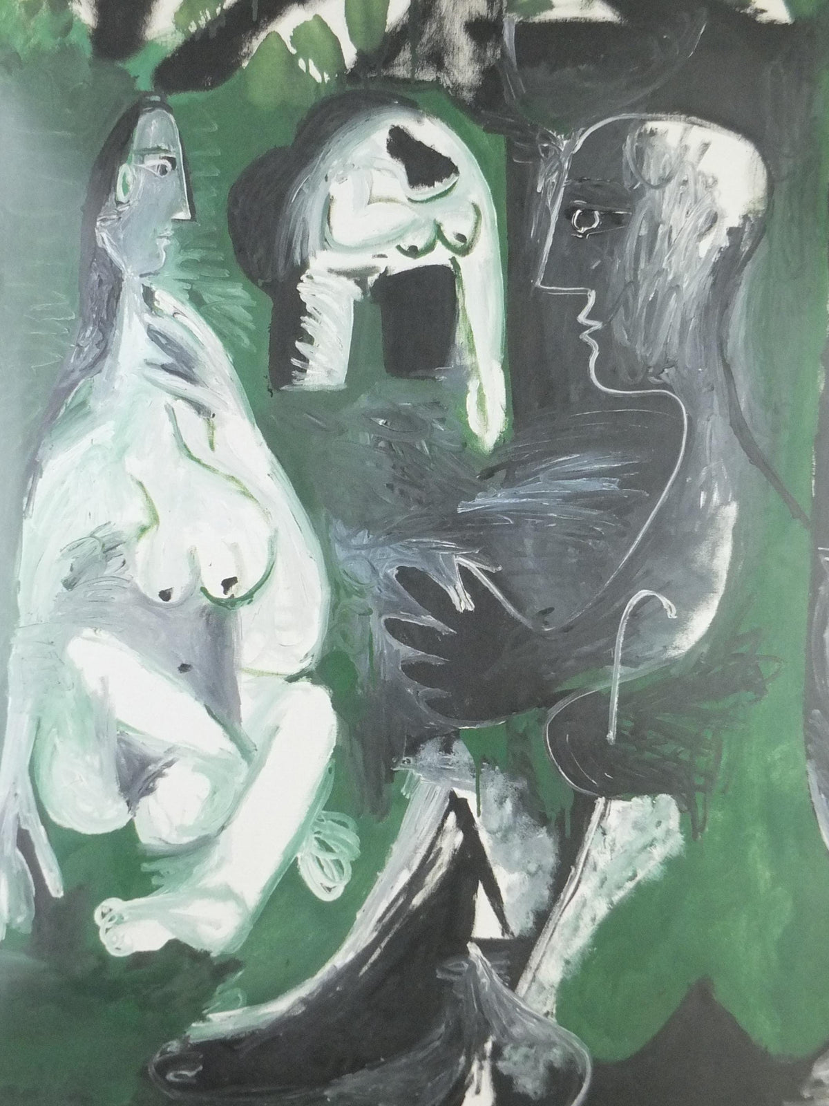 2017 Pablo Picasso Poster, Lunch on the Grass 1961, Louisiana Copenhagen, Le déjeuner sur l'herbe, artist gallery exhibition, wall art decor