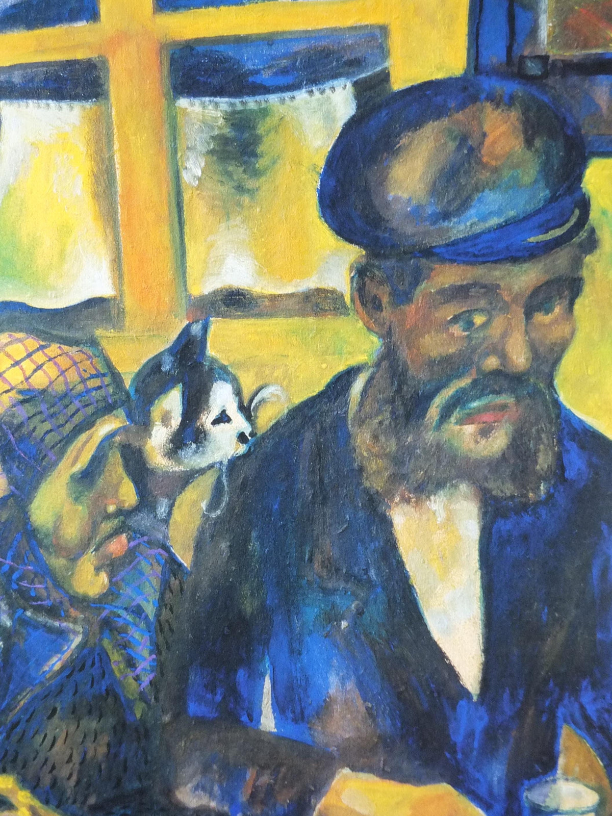 1999 Marc Chagall Poster, The Father 1914, Palazzo Forti Verona, Cubism and Expressionism, gallery exhibition, wall art decor