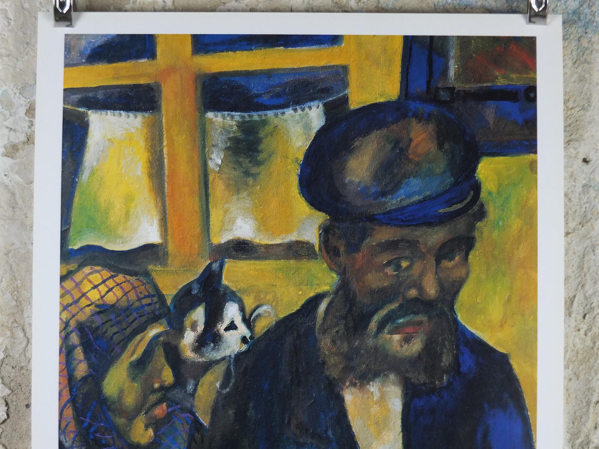 1999 Marc Chagall Poster, The Father 1914, Palazzo Forti Verona, Cubism and Expressionism, gallery exhibition, wall art decor