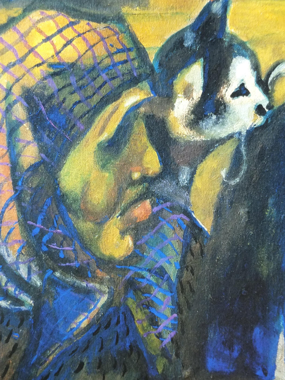 1999 Marc Chagall Poster, The Father 1914, Palazzo Forti Verona, Cubism and Expressionism, gallery exhibition, wall art decor