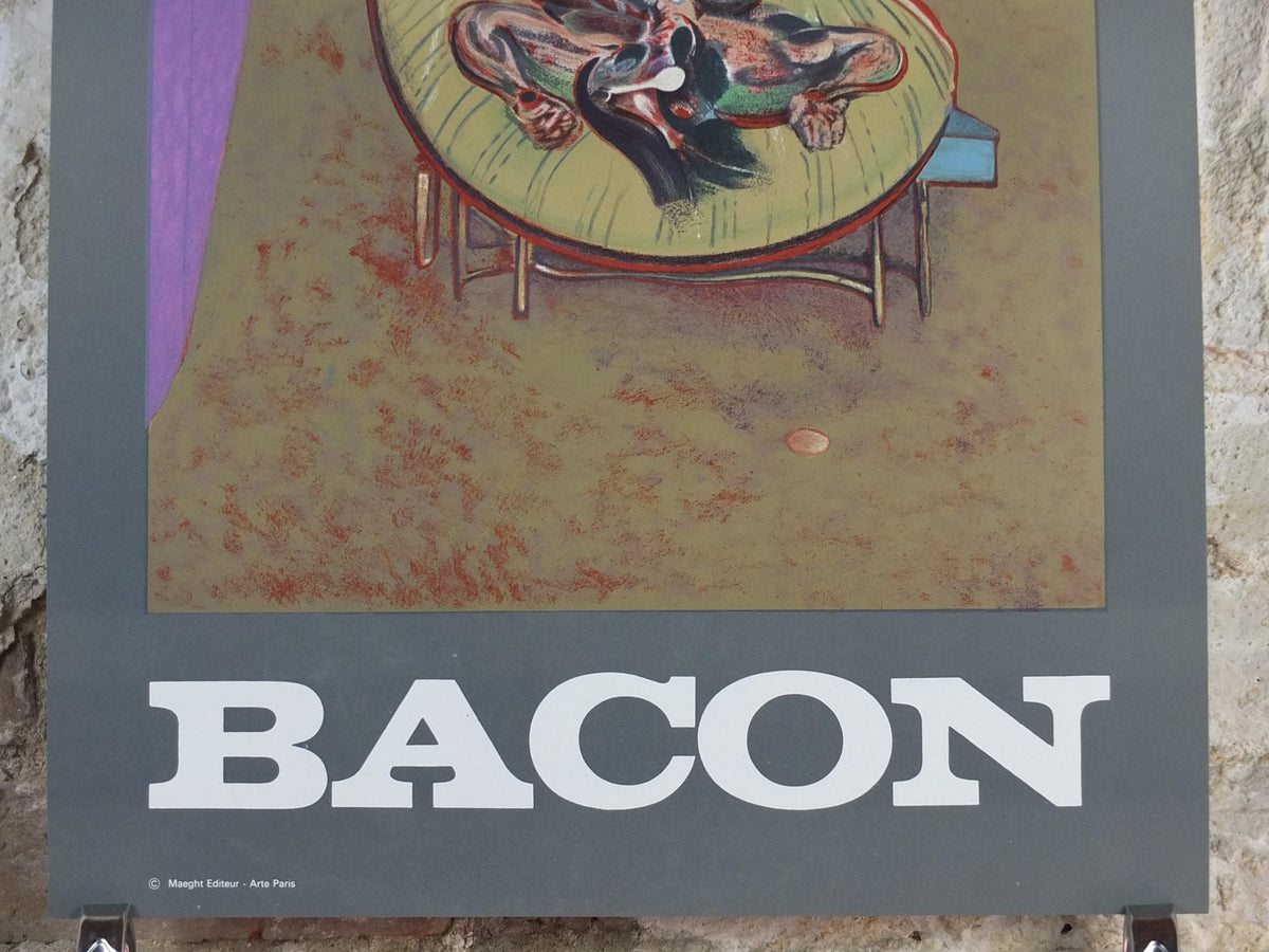 1966 Francis Bacon Poster, Lying Figure 1966, Figurative Realism, Galerie Maeght, exhibition, wall art decor