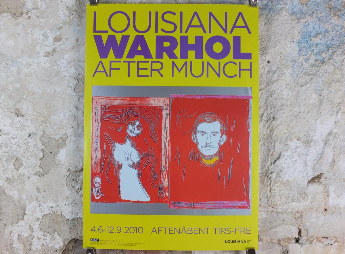 2010 Andy Warhol Poster, Madonna & Self Portrait with Skeleton's Arm (after Munch) 1984, Pop Art, Expressionism, gallery wall art decor