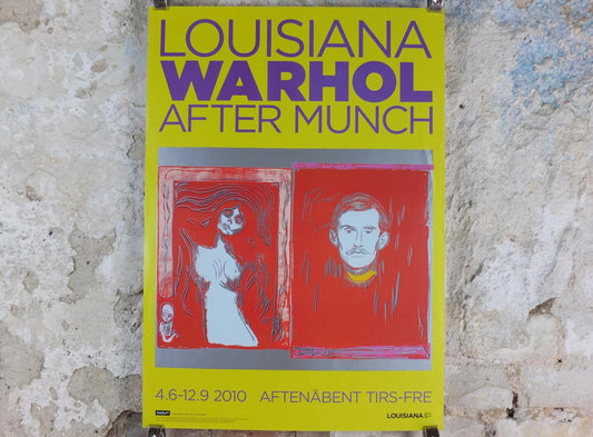 2010 Andy Warhol Poster, Madonna & Self Portrait with Skeleton's Arm (after Munch) 1984, Pop Art, Expressionism, gallery wall art decor