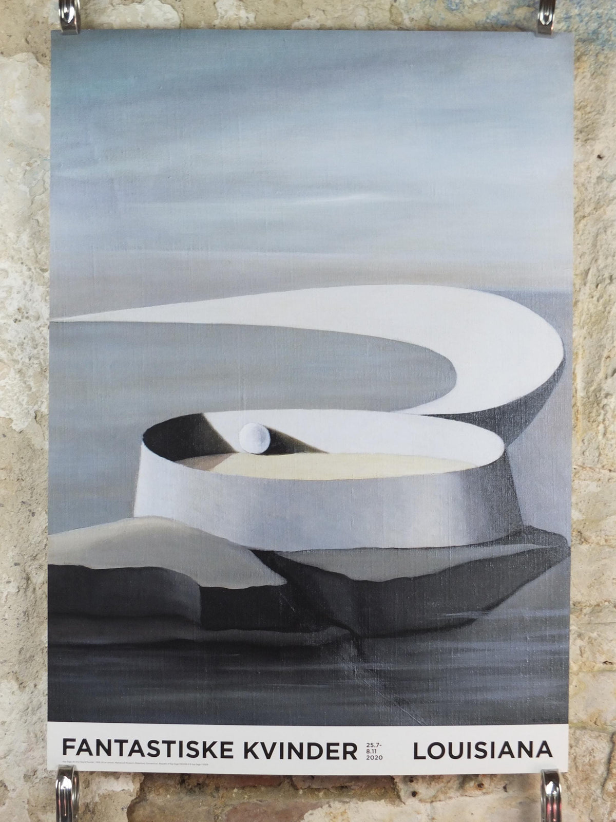 2020 Kay Sage Poster, No one heard Thunder 1939, Fantastic Women, Fantastisk Kvinder, Surrealism, gallery exhibition wall art decor