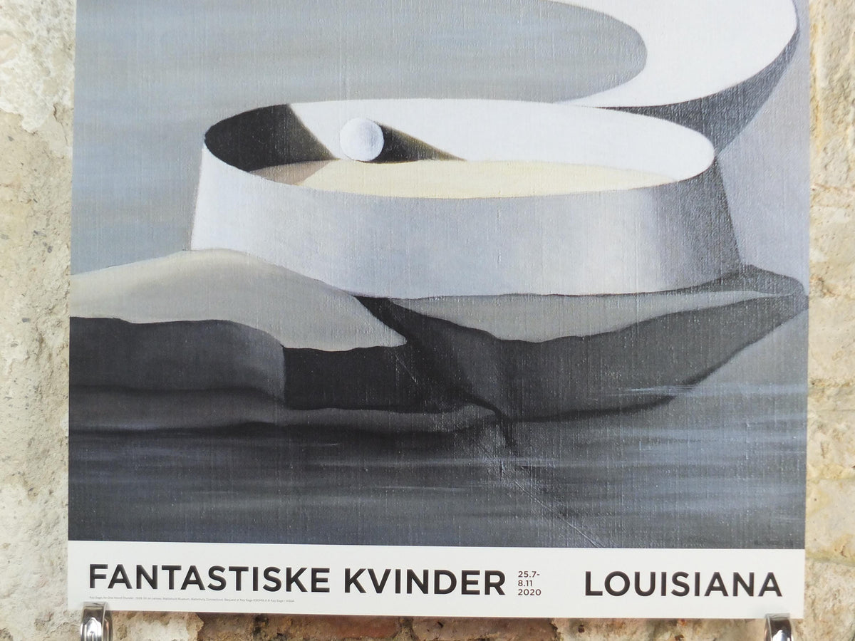 2020 Kay Sage Poster, No one heard Thunder 1939, Fantastic Women, Fantastisk Kvinder, Surrealism, gallery exhibition wall art decor