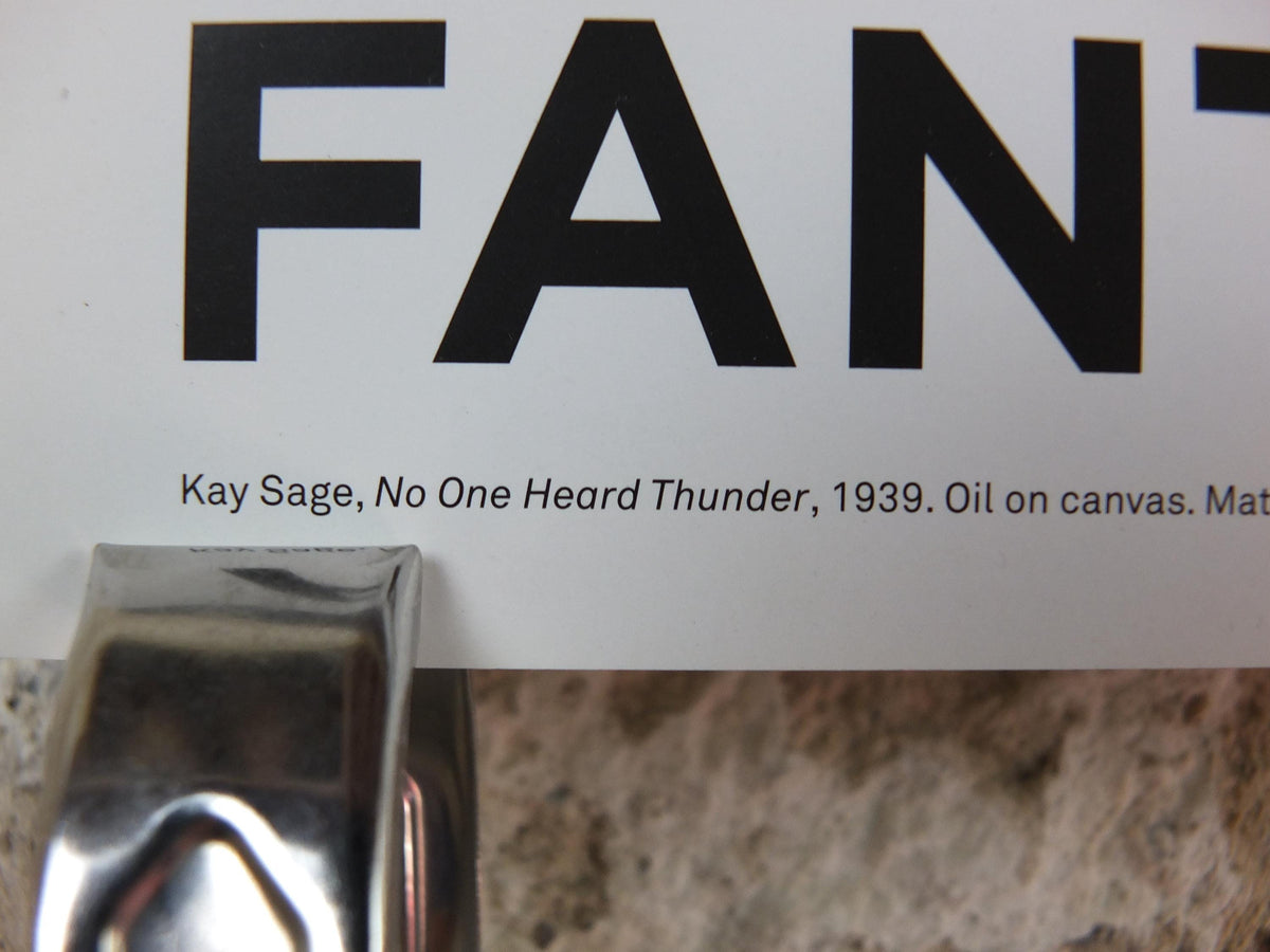 2020 Kay Sage Poster, No one heard Thunder 1939, Fantastic Women, Fantastisk Kvinder, Surrealism, gallery exhibition wall art decor
