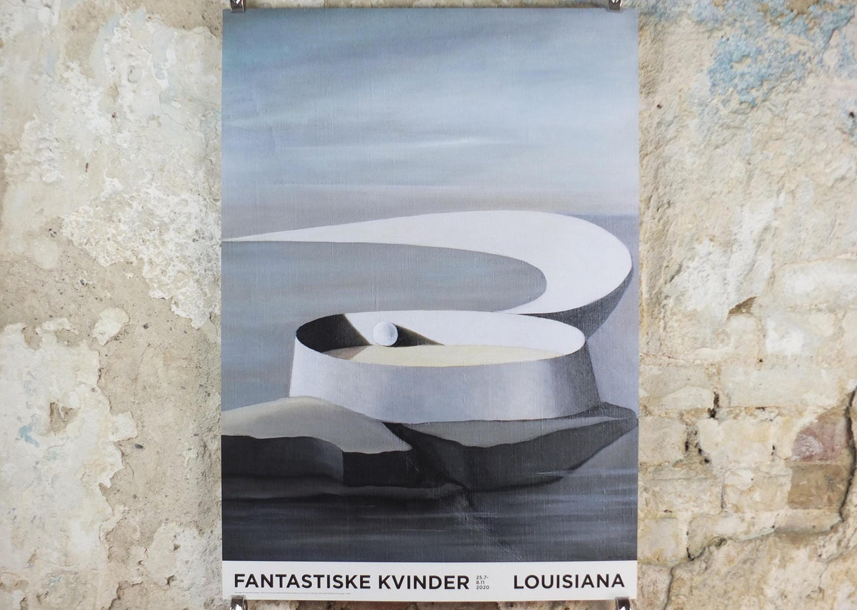 2020 Kay Sage Poster, No one heard Thunder 1939, Fantastic Women, Fantastisk Kvinder, Surrealism, gallery exhibition wall art decor