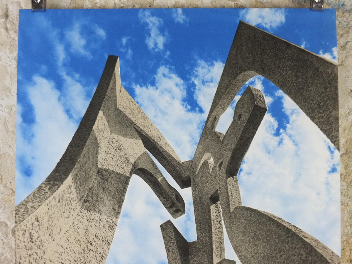 1970 Art & Architecture Poster, Modern Sculpture, Ministere d'Etat - affaires culturelles CNAC, artist gallery exhibition, wall art decor
