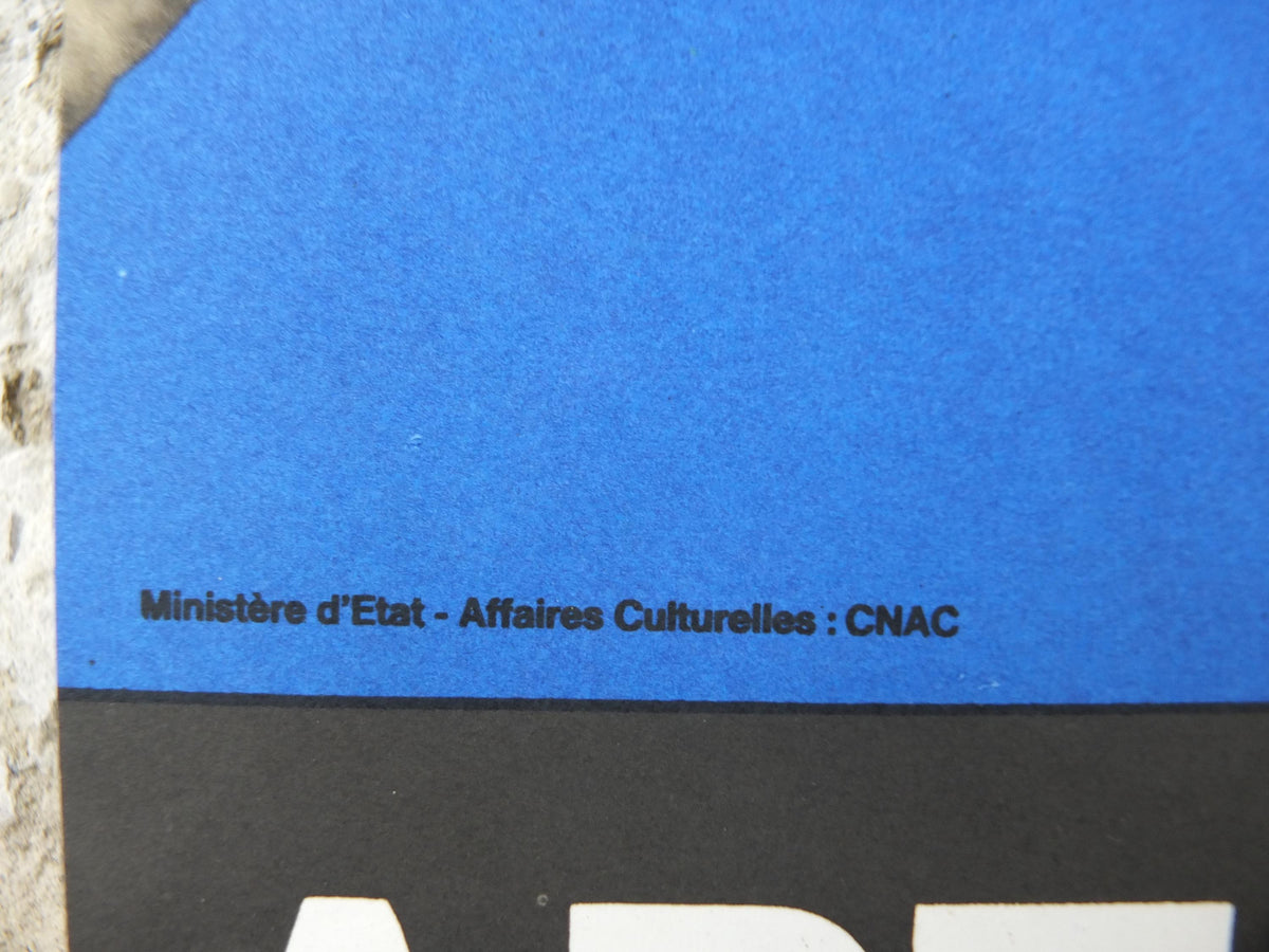 1970 Art & Architecture Poster, Modern Sculpture, Ministere d'Etat - affaires culturelles CNAC, artist gallery exhibition, wall art decor