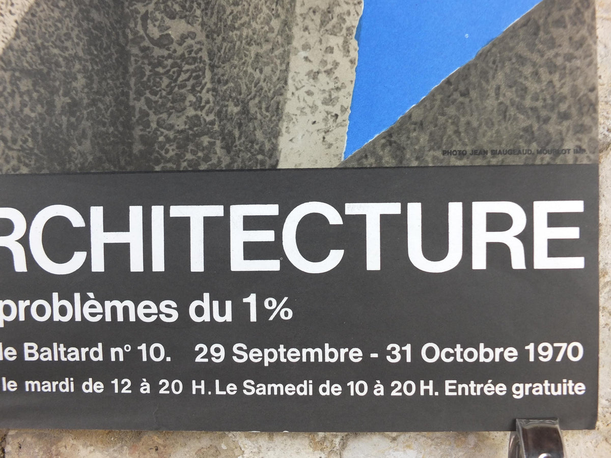 1970 Art & Architecture Poster, Modern Sculpture, Ministere d'Etat - affaires culturelles CNAC, artist gallery exhibition, wall art decor