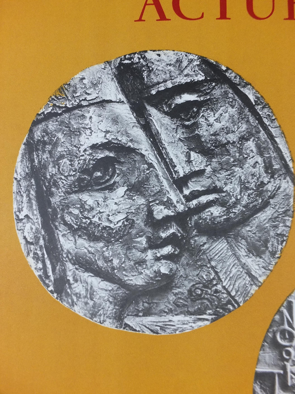 1964 Museum of Money Poster, French Musée de la Monnaie, la Médaille Espagnole Actuelle, coins, artist gallery exhibition wall art decor