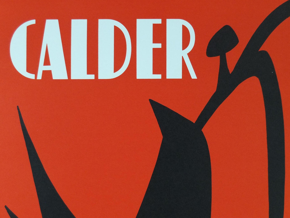 1959 Alexander Calder Poster, Stabile Noir, Abstract, Galerie Maeght Paris, Innovative Mobiles artist, gallery exhibition, wall art decor