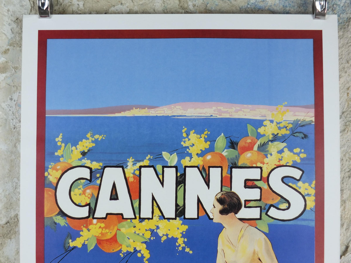 2002 Cannes Poster, The City of Elegant Sports, La Ville des sports elegants, by SEM, travel advertising print wall art decor