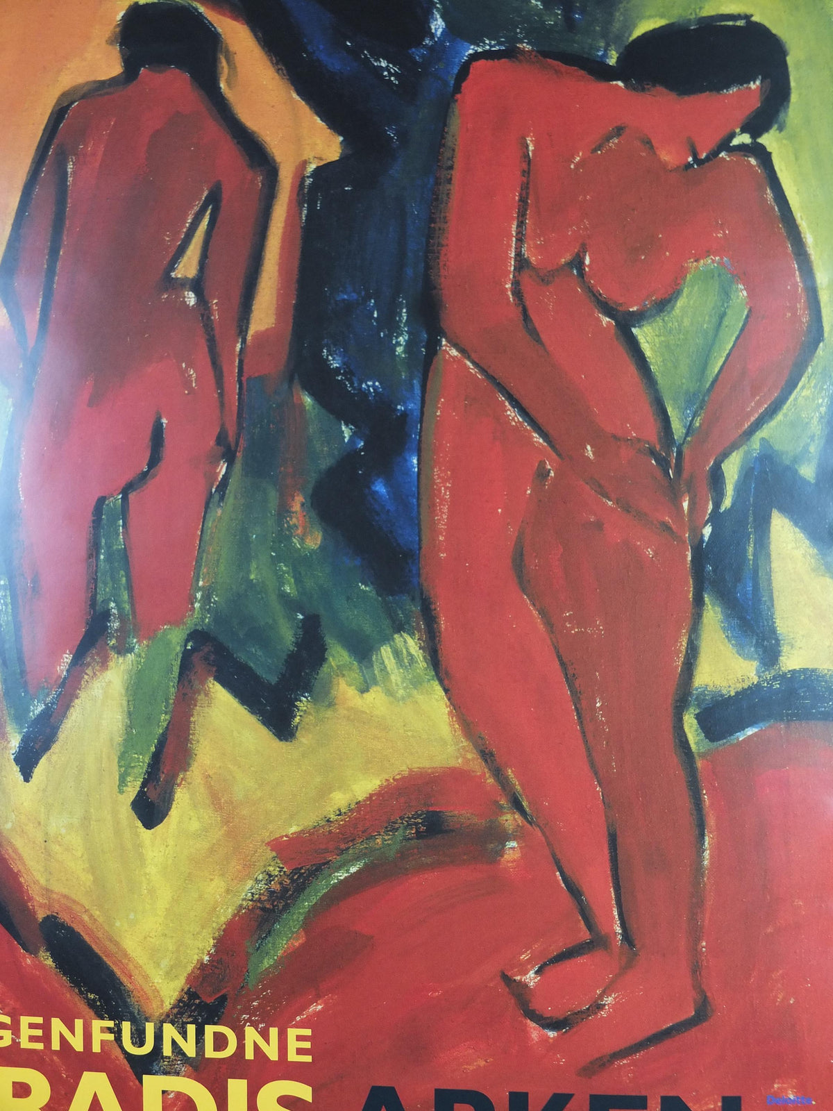 2004 Karl Schmidt-Rottluff Poster, Summer Nudes outside 1913, Die Brücke expressionist, gallery wall art decor