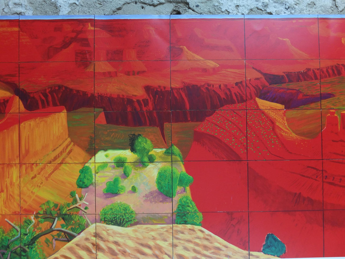 2011 David Hockney Poster, A Closer Grand Canyon 1998, Louisiana Museum of Modern Art, Pop Art, gallery exhibition wall art decor