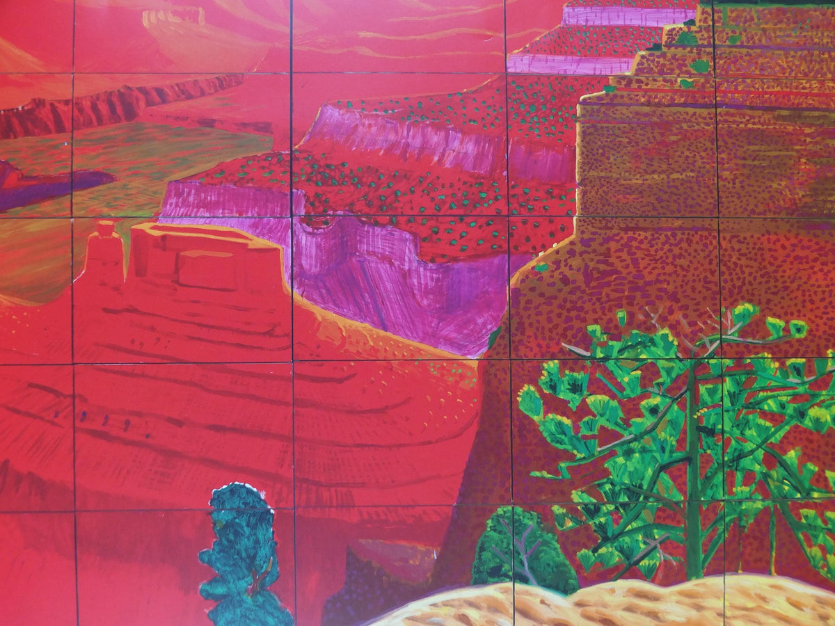 2011 David Hockney Poster, A Closer Grand Canyon 1998, Louisiana Museum of Modern Art, Pop Art, gallery exhibition wall art decor