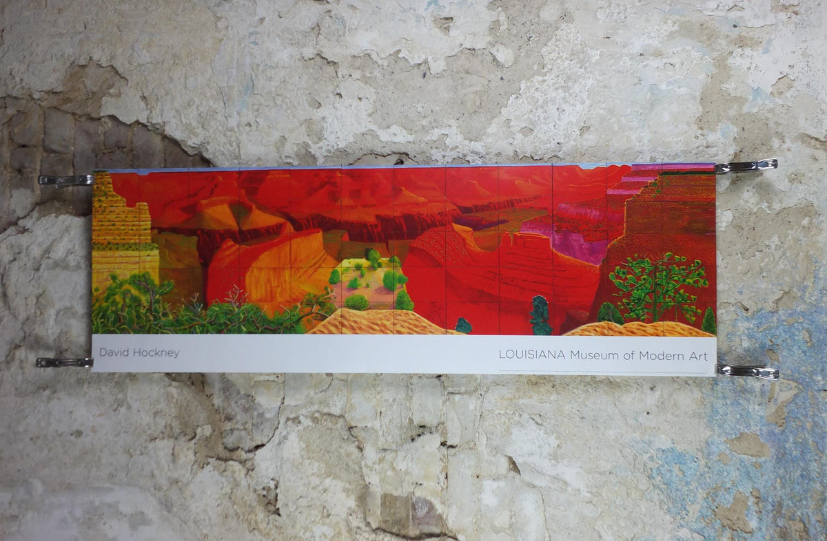 2011 David Hockney Poster, A Closer Grand Canyon 1998, Louisiana Museum of Modern Art, Pop Art, gallery exhibition wall art decor