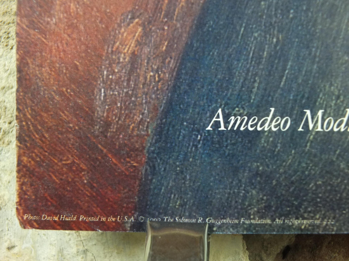 1992 Amedeo Modigliani Poster, Le Sweater Jaune 1918 1919, Guggenheim, Surrealism, Expressionism, artist gallery exhibition, wall art decor