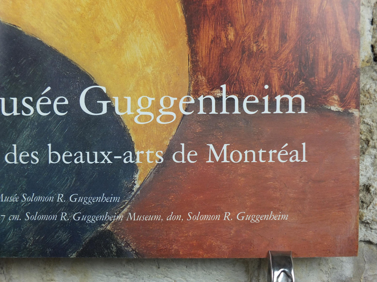 1992 Amedeo Modigliani Poster, Le Sweater Jaune 1918 1919, Guggenheim, Surrealism, Expressionism, artist gallery exhibition, wall art decor