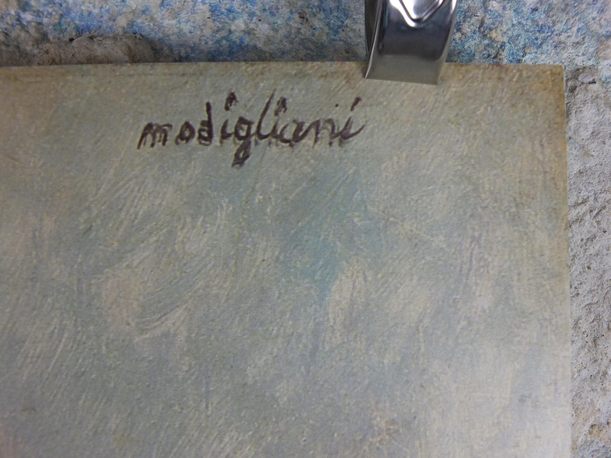 1992 Amedeo Modigliani Poster, Le Sweater Jaune 1918 1919, Guggenheim, Surrealism, Expressionism, artist gallery exhibition, wall art decor