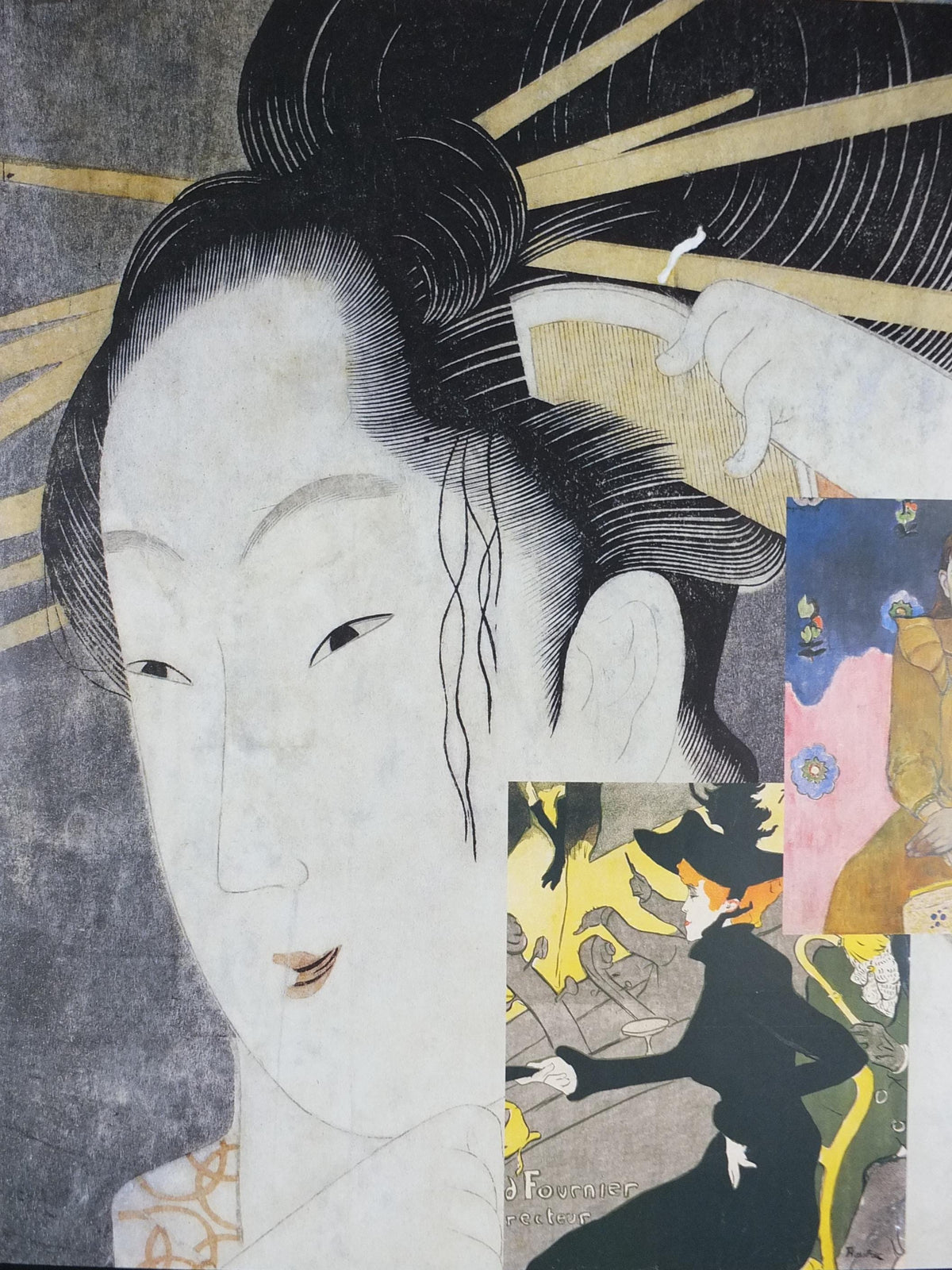 2010 Meeting Japan Poster, Degas, Monet, Gaugin, Toulouse Lautrec, Ordrupgaard, Expressionism, Symbolism, gallery exhibition, wall art decor