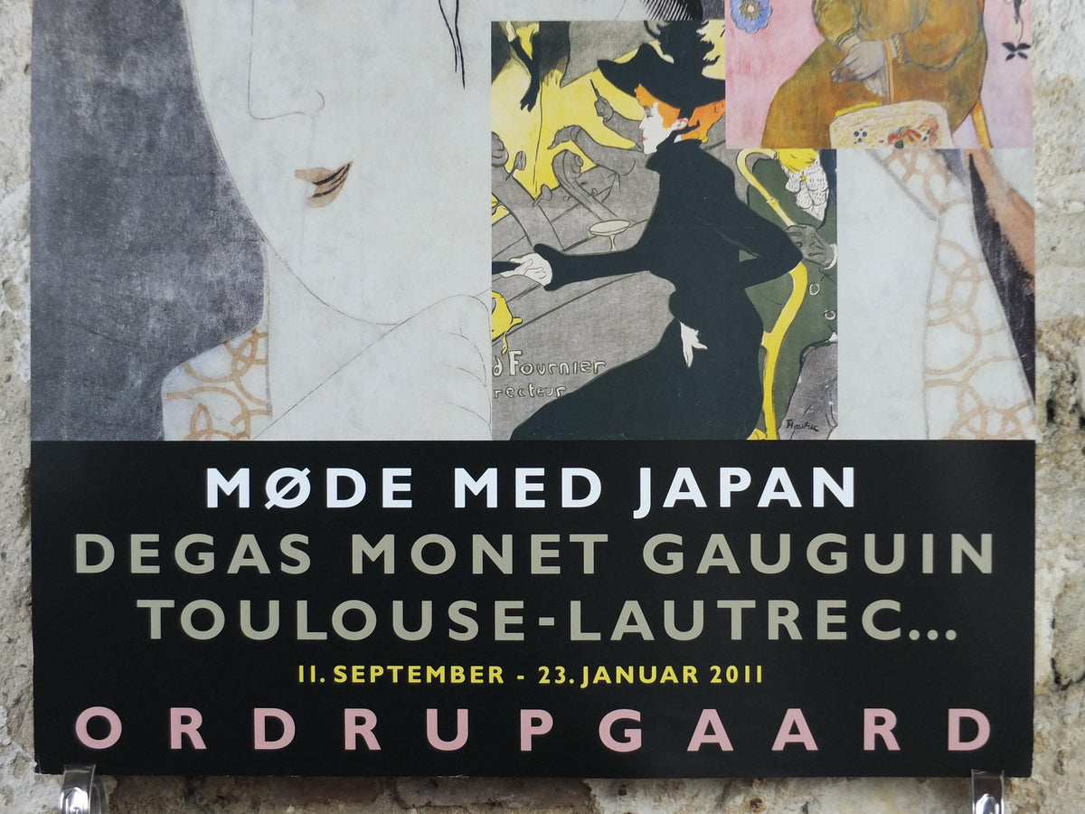 2010 Meeting Japan Poster, Degas, Monet, Gaugin, Toulouse Lautrec, Ordrupgaard, Expressionism, Symbolism, gallery exhibition, wall art decor