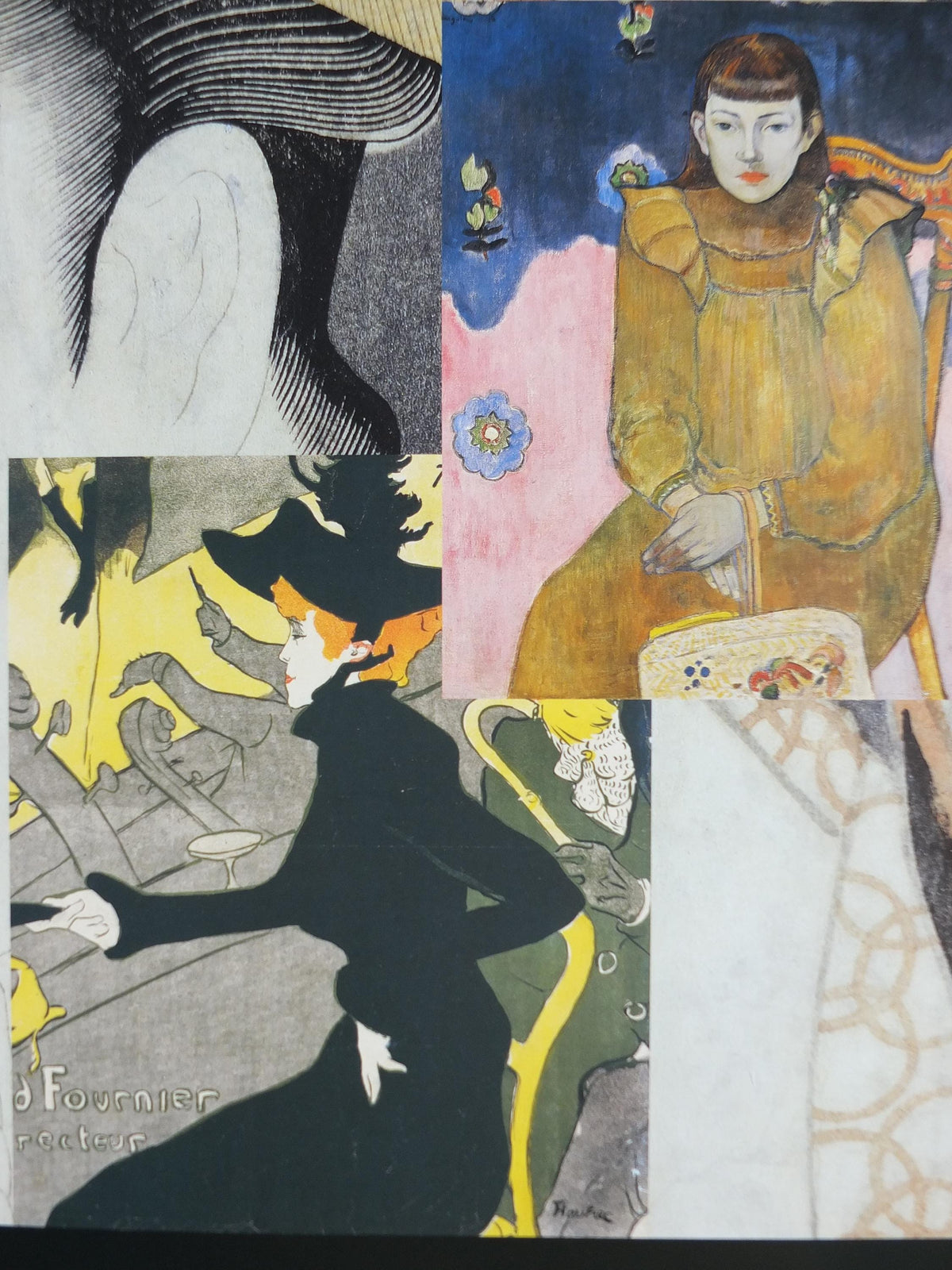 2010 Meeting Japan Poster, Degas, Monet, Gaugin, Toulouse Lautrec, Ordrupgaard, Expressionism, Symbolism, gallery exhibition, wall art decor