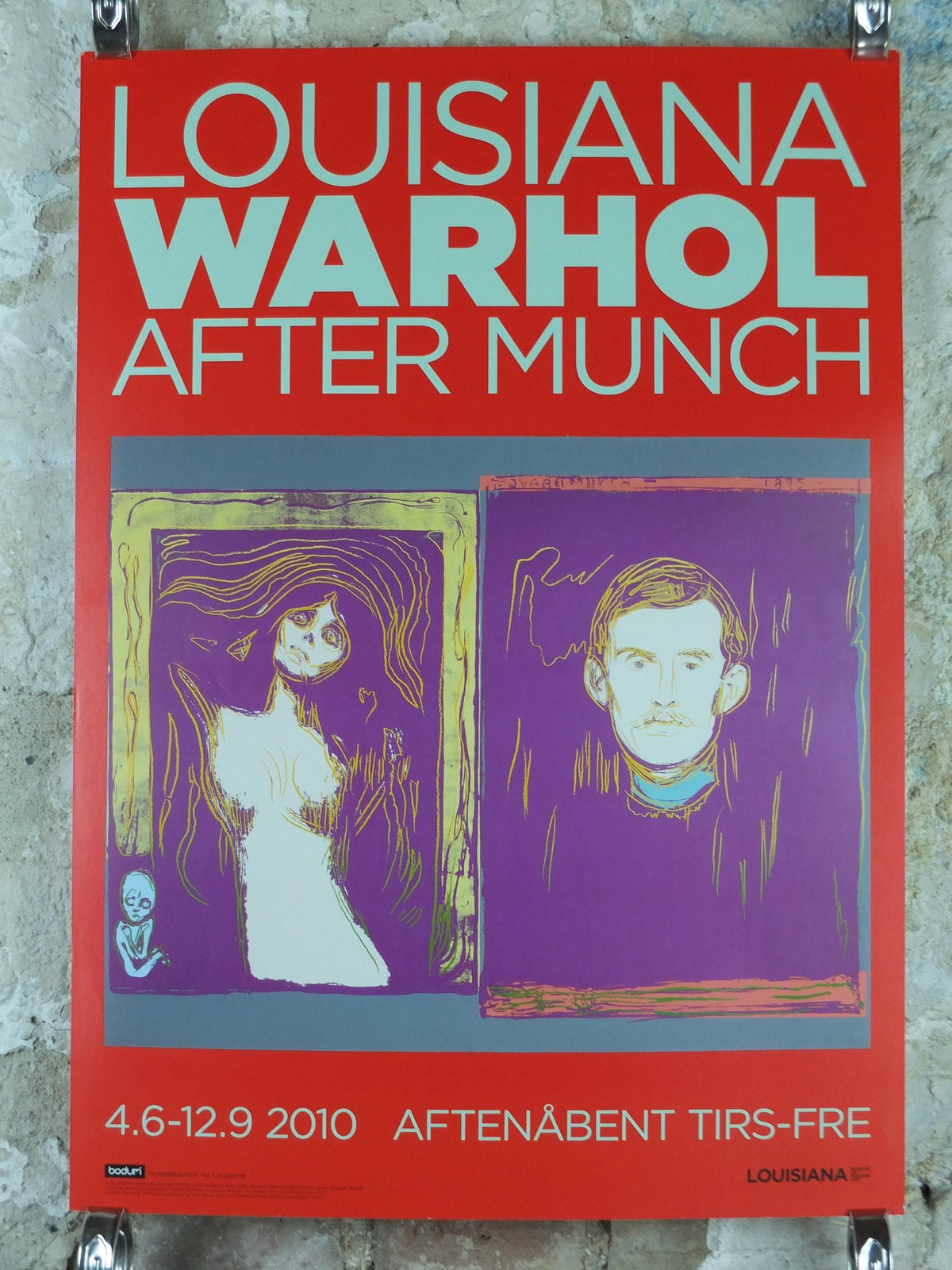 2010 Any Warhol Poster, Madonna & Self Portrait with Skeleton's Arm (after Munch) 1984, Pop Art, Expressionism, gallery wall art decor