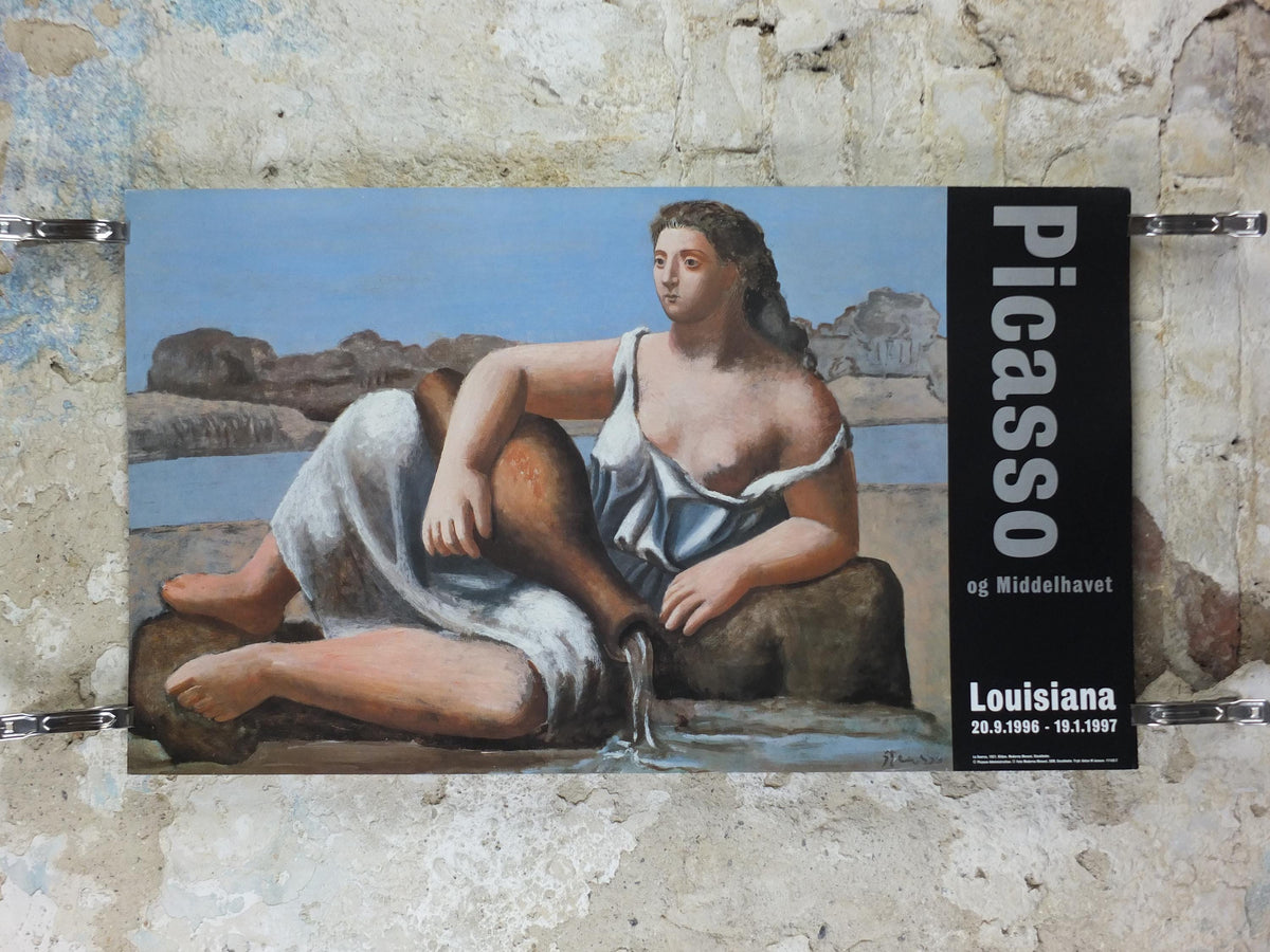 1996 Pablo Picasso Poster, The Source 1921, Louisiana Museum of Modern Art, Copenhagen, gallery exhibition, wall art decor