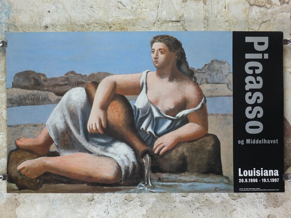 1996 Pablo Picasso Poster, The Source 1921, Louisiana Museum of Modern Art, Copenhagen, gallery exhibition, wall art decor