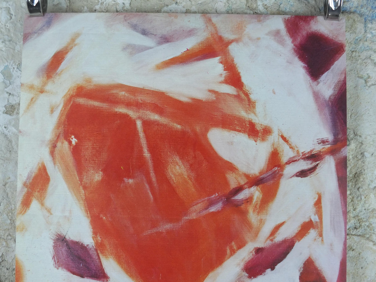 1975 Jean Bazaine Poster, Galerie Maeght, Paris, France, Modernism Abstract Impressionism, gallery exhibition, wall art decor