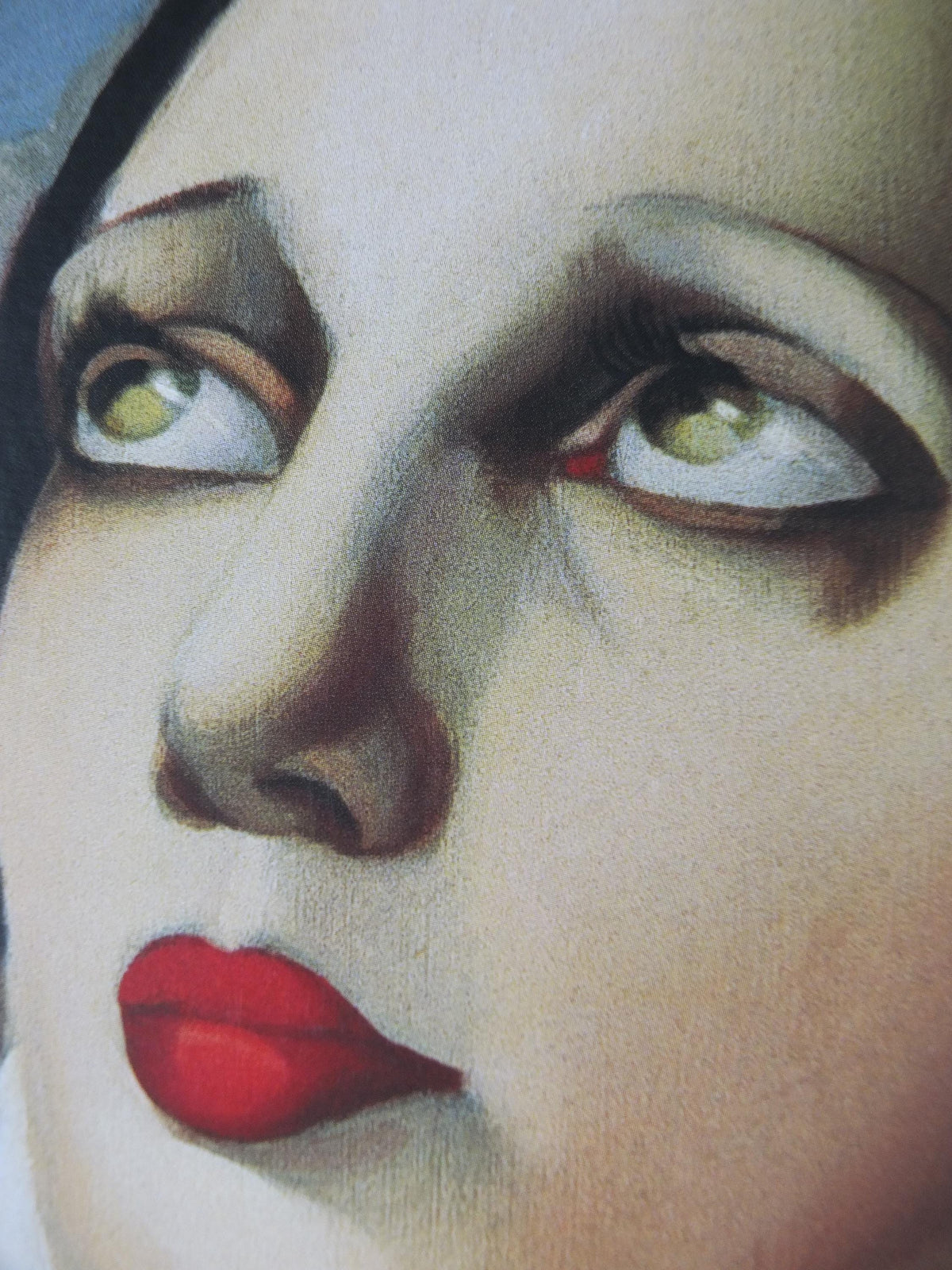 2000 Tamara de Lempicka Poster, St Moritz 1929, Red ski suit Lady, Art Deco Nouveau, cubism neoclassical gallery exhibition, wall art decor
