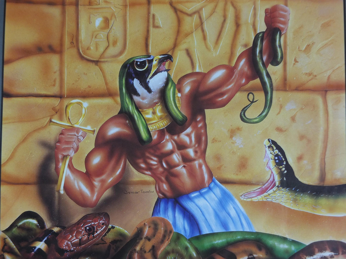 1989 Eye of Horus Poster, Amiga computer game from Fanfare and Logotron, Egyptian Adventure Game, gaming wall art decor