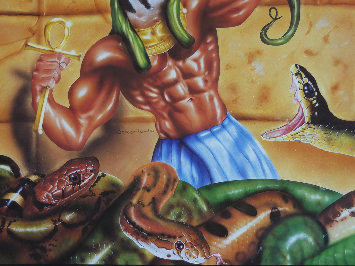 1989 Eye of Horus Poster, Amiga computer game from Fanfare and Logotron, Egyptian Adventure Game, gaming wall art decor