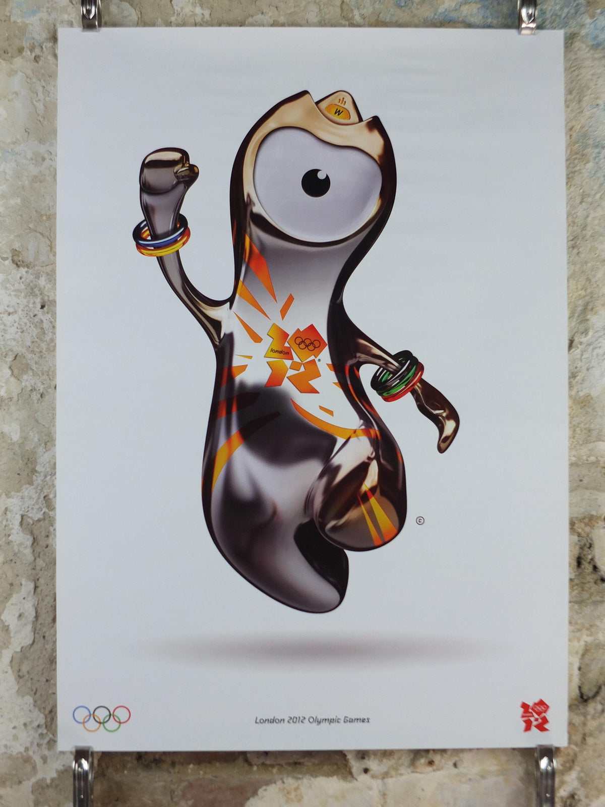 2012 London Olympics Poster, Wenlock, Olympic Mascot, LondOn 2012, XXX Olympiad, post modern, sport wall art decor
