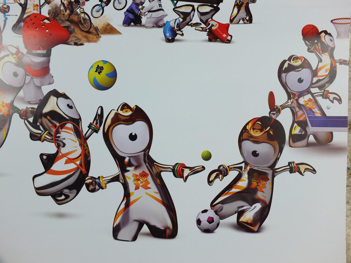 2012 London Olympics Poster, Wenlock, Olympic Mascot, LondOn 2012, XXX Olympiad, post modern, sport wall art decor