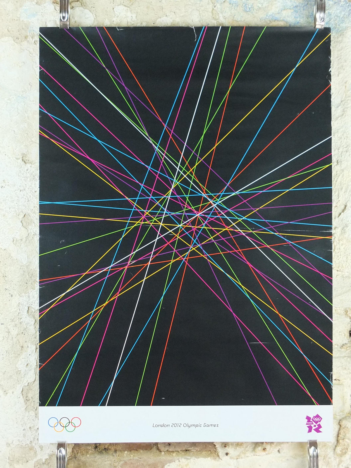 2012 London Olympics Poster, Olympic Lines, LondOn 2012, XXX Olympiad, post modern, sport wall art decor