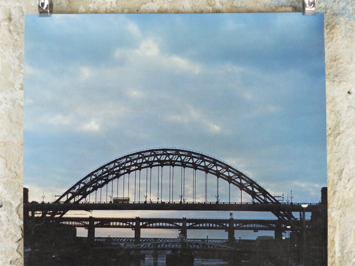 1970s The Tyne Bridges Poster, Tyne and Wear County, Newcastle Upon Tyne, Northumbria Tourist Board, England, travel wall art decor