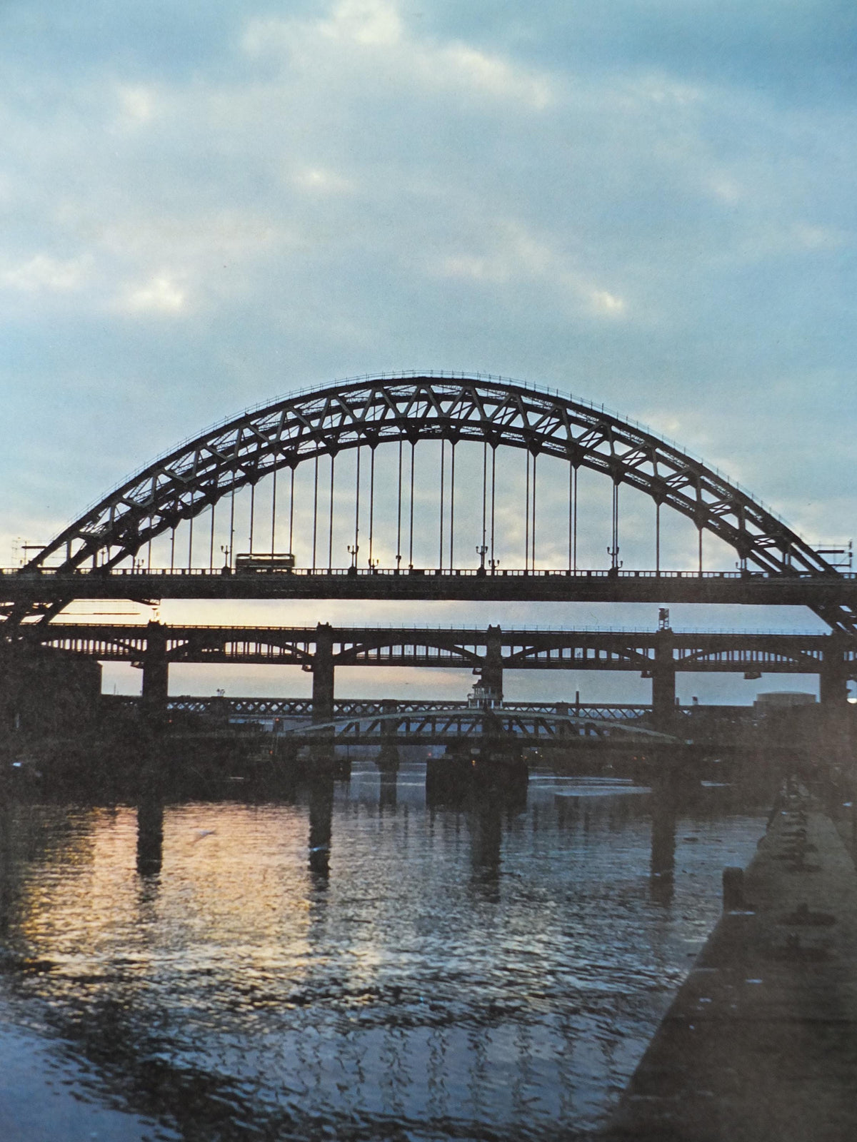 1970s The Tyne Bridges Poster, Tyne and Wear County, Newcastle Upon Tyne, Northumbria Tourist Board, England, travel wall art decor