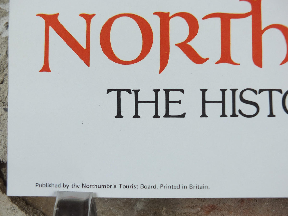 1970s Alnwick Castle Poster, Northumbria, Newcastle Upon Tyne, Northumbria Tourist Board, England, United Kingdom, travel wall art decor