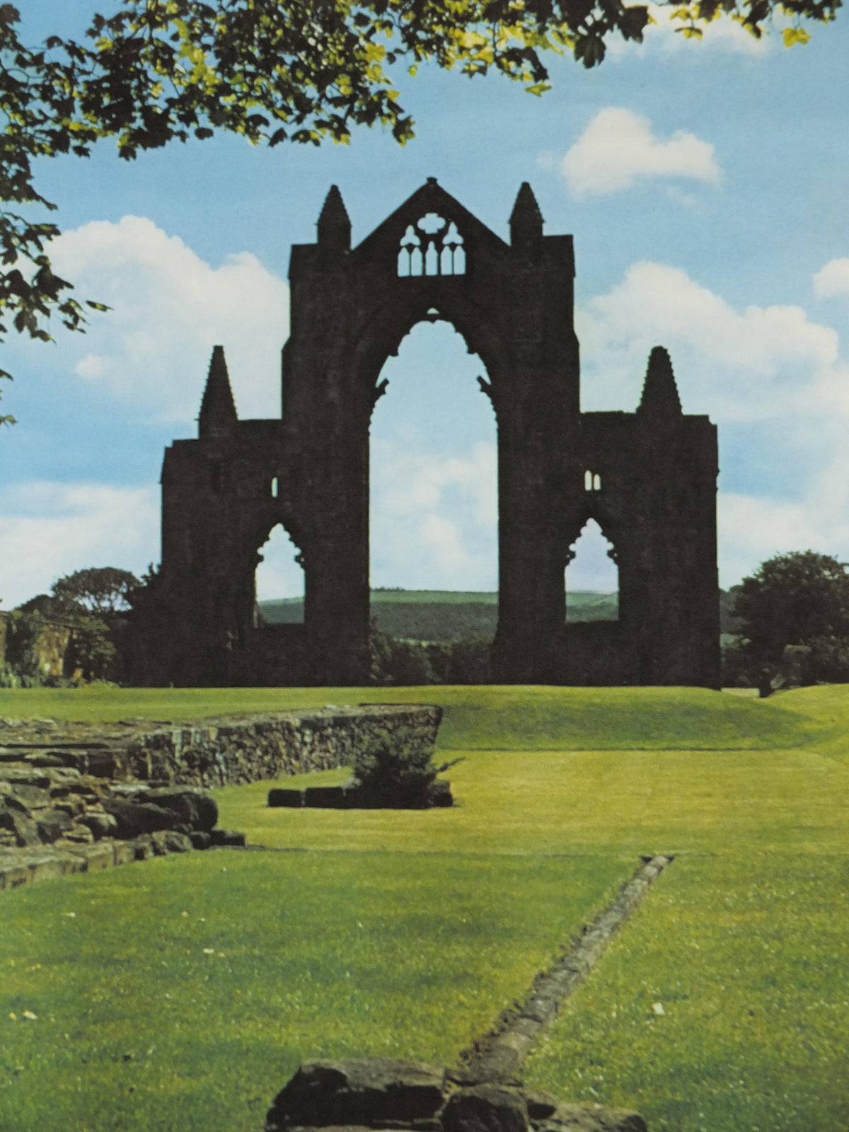 1970s Guisborough Priory Poster, Cleveland, Newcastle Upon Tyne, Northumbria Tourist Board, England, United Kingdom, travel wall art decor