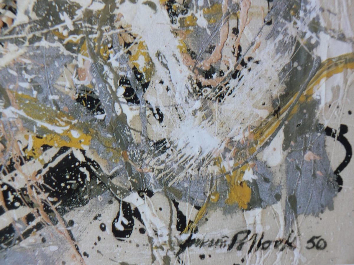1999 Jackson Pollock Poster, Number 27 1950, #27, Whitney Museum, abstract expressionism, gallery exhibition, wall art decor